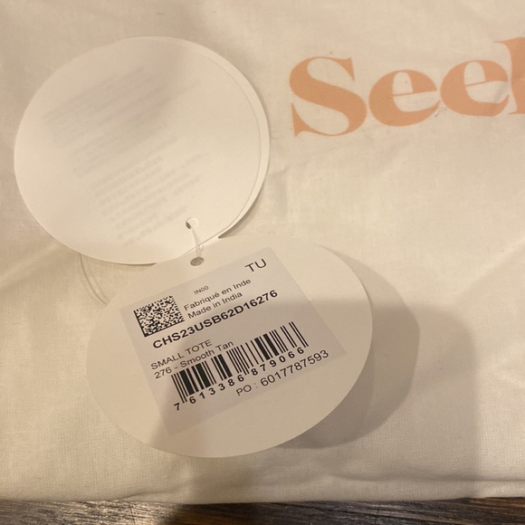 NWT See by Chloe Laetizia tote bag, smooth tan - Picture 7 of 11